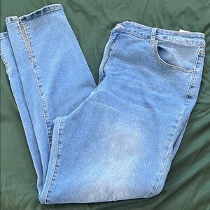 Women's Straight Leg Blue Jeans